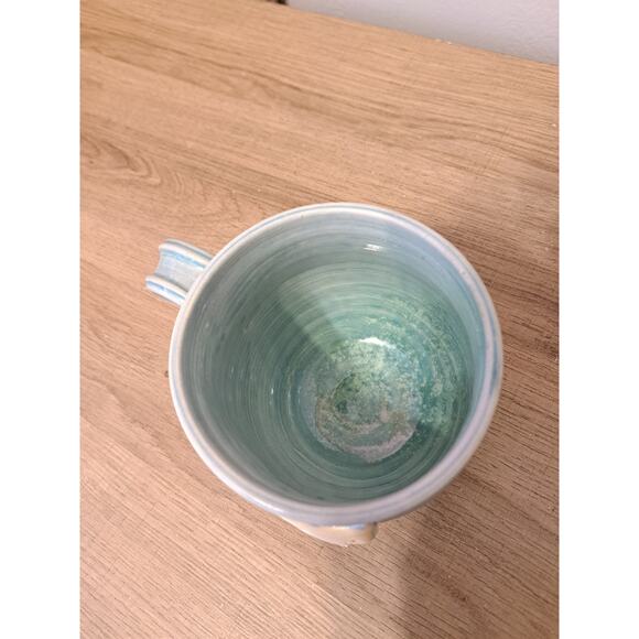 Handmade Mug Blue Once Upon a Time There Was a Woman - Picture 3 of 4